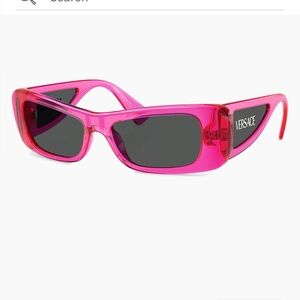 Versace MOD 4481 5434/87 Pillow Rectangular Sunglasses Fuchsia Grey  54-17-135